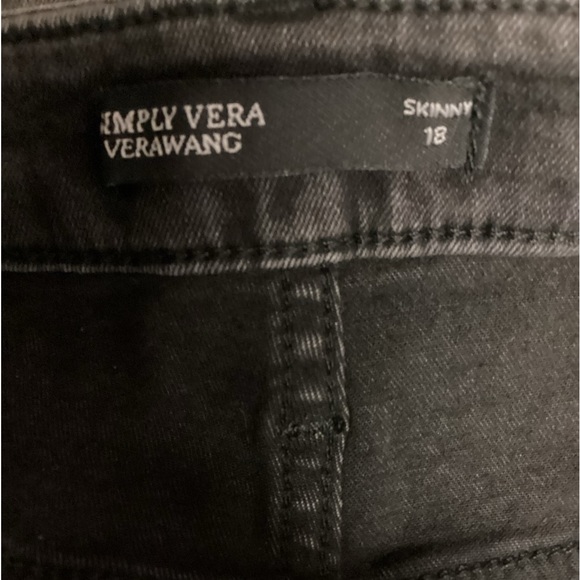 Simply Vera Skinny , high rise, power stretch brown jeans size 18 - Picture 2 of 7